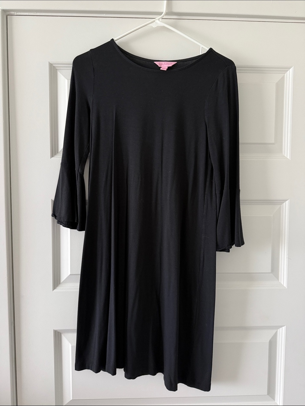 Lilly Pulitzer Ophelia Black Long-Sleeve Swing Dress